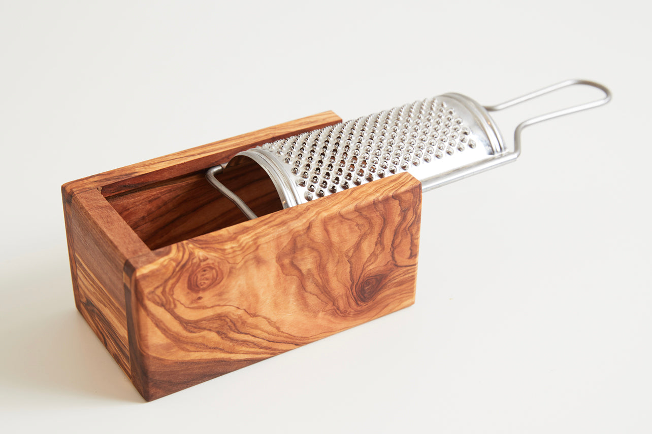 Verve Culture Italian Olivewood Parmasan Cheese Grater - Flat