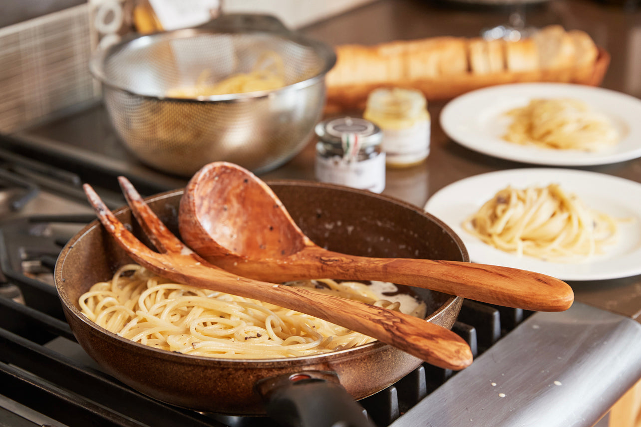 Italian Olivewood Serving Utensils