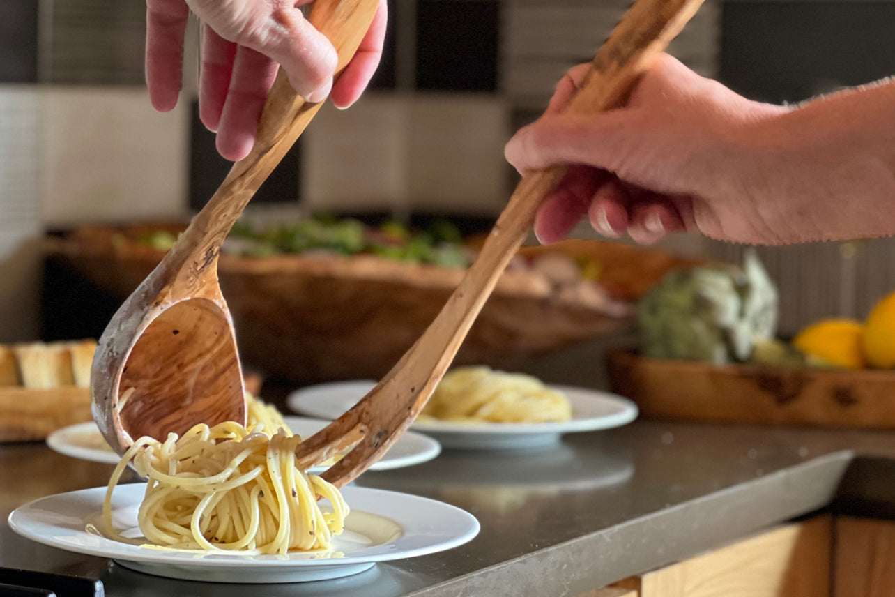 Italian Olivewood Serving Utensils