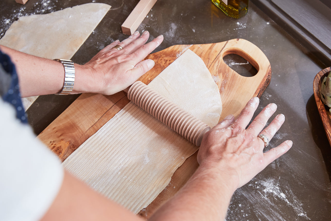 Verve Culture Italian Pasta Chitarra with Rolling Pin