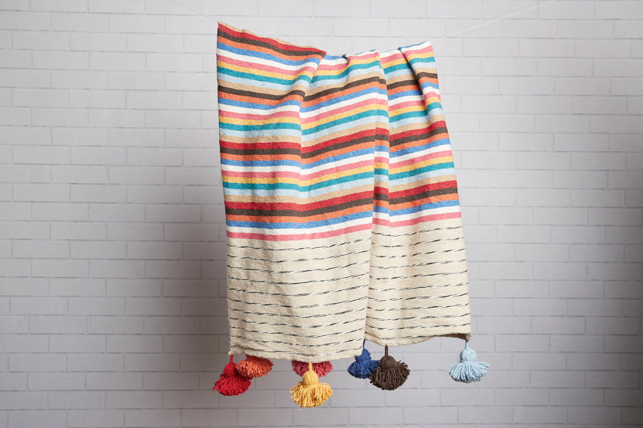Moroccan Tasseled Blankets