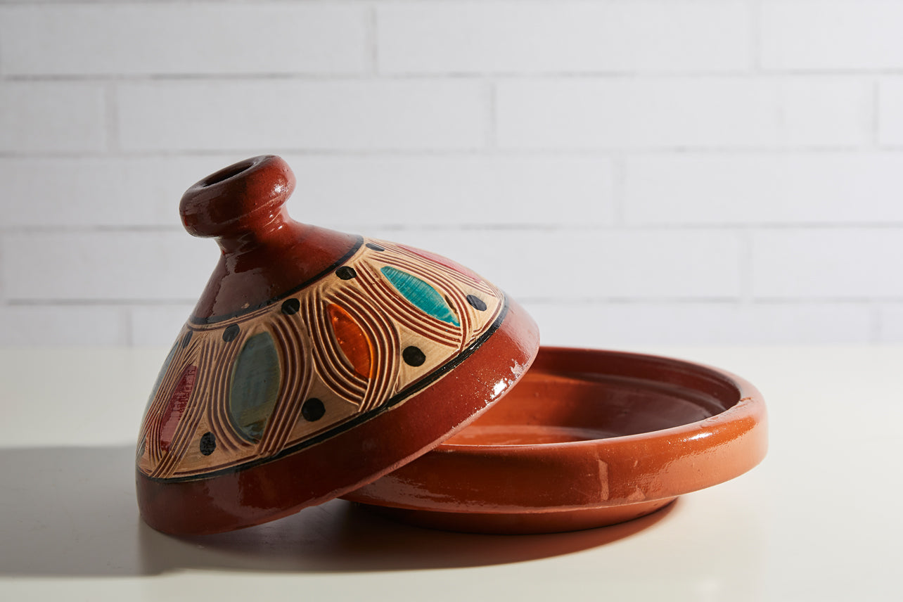 Moroccan Cooking Tagine for Two, Traditional Design - Verve Culture