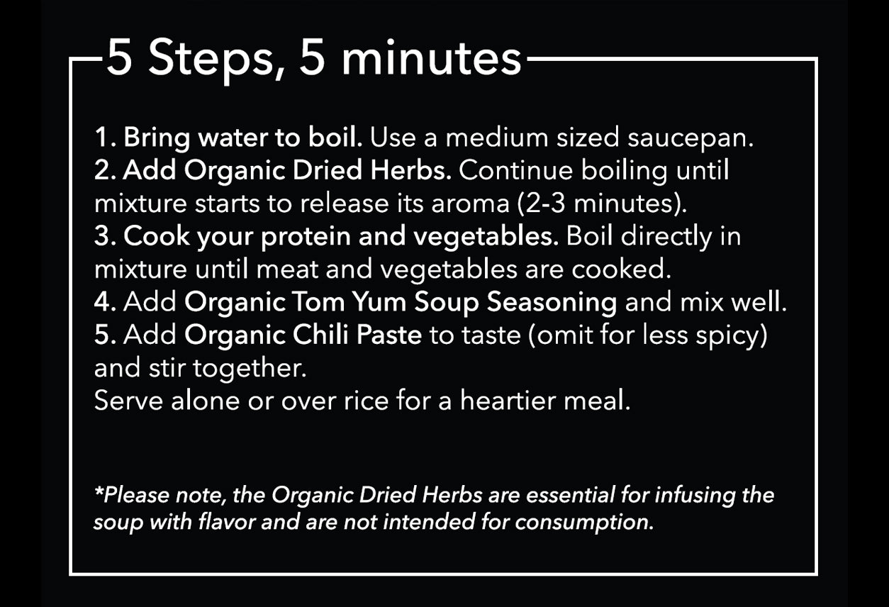 Thai for Two - Organic Tom Yum Soup