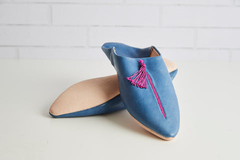 Moroccan Embroidered Mules